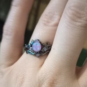 5/20 Elegant Pink/Purple Opal Ring Size 8